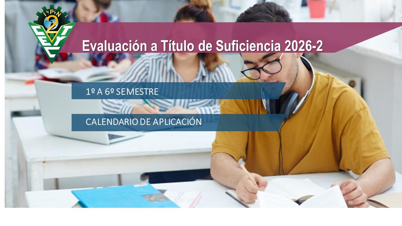 Calendario de ETS 2026-2