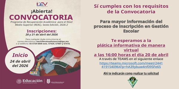 Programa de Recuperación Académica 2026