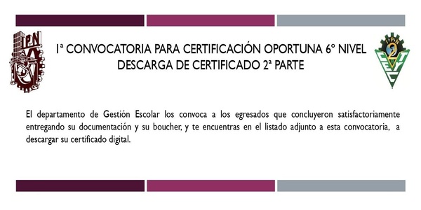 Descarga de Certificado 2a parte
