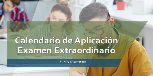 Calendario de Aplicación Examen Extraordinario